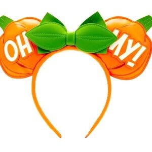 Loungefly Oh My Pumpkin Glow in the Dark Mickey Ears Headband